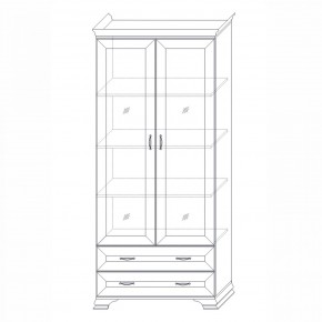 Шкаф (2 стеклодвери) Сиена в Глазове - glazov.mebel24.online | фото 3