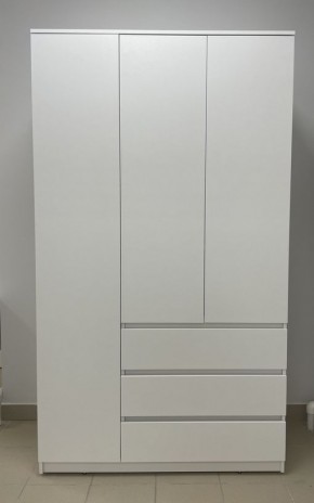 Шкаф 3-ств. с 3 ящиками "Бьянко" в Глазове - glazov.mebel24.online | фото 3