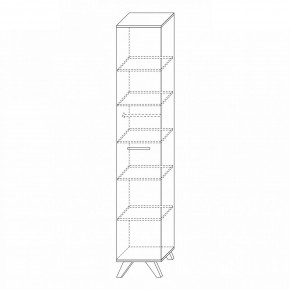 Шкаф 400 высокий Вега Скандинавия в Глазове - glazov.mebel24.online | фото 3