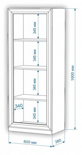 Шкаф для белья Нобиле ВтН-ФГД в Глазове - glazov.mebel24.online | фото 2