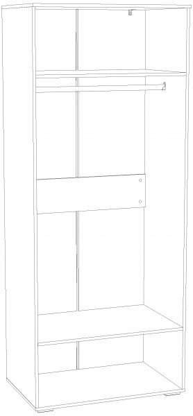 Шкаф для одежды НМ 041.42 "Банни" (Бисквит) в Глазове - glazov.mebel24.online | фото 4
