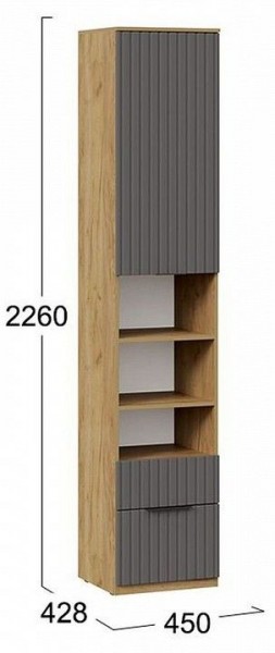 Шкаф комбинированный Хилтон Исп. 2 в Глазове - glazov.mebel24.online | фото 8