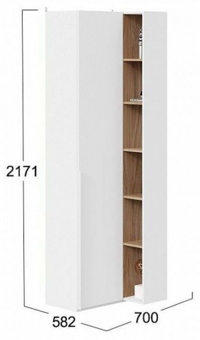 Шкаф комбинированный Порто СМ-393.21.024 в Глазове - glazov.mebel24.online | фото 2