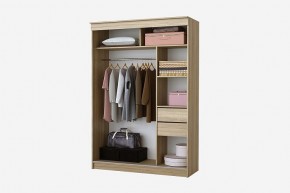 Шкаф-купе Бабочка 1.5 серия Альянс (дуб сонома) в Глазове - glazov.mebel24.online | фото 2