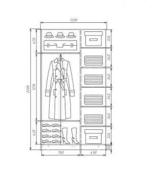 Шкаф-купе ХИТ 22-4-12-66 (420) в Глазове - glazov.mebel24.online | фото 4
