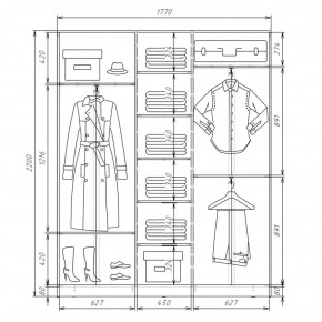 Шкаф-купе ХИТ 22-4-18-555 (420) в Глазове - glazov.mebel24.online | фото 2