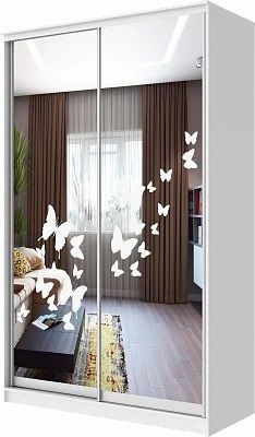 Шкаф-купе ХИТ 24-4-17-66 БАБОЧКИ в Глазове - glazov.mebel24.online | фото