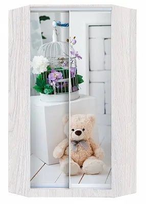 Шкаф-купе ХИТ-У-L-24-64-77 МИШКА В ИНТЕРЬЕРЕ в Глазове - glazov.mebel24.online | фото
