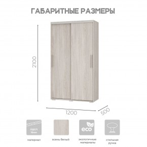 Шкаф-купе ШКК-11 (ясень белый) в Глазове - glazov.mebel24.online | фото 7