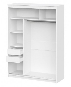 Шкаф-купе ШКП 3 Серия 2 (1600) Белый текстурный в Глазове - glazov.mebel24.online | фото 2