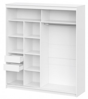 Шкаф-купе ШКП 3 Серия 2 (2000) Белый текстурный в Глазове - glazov.mebel24.online | фото 2