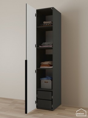 Шкаф Linnea MHR-1-4 2050х400х510 (Графит-М 11.1.25) в Глазове - glazov.mebel24.online | фото 5