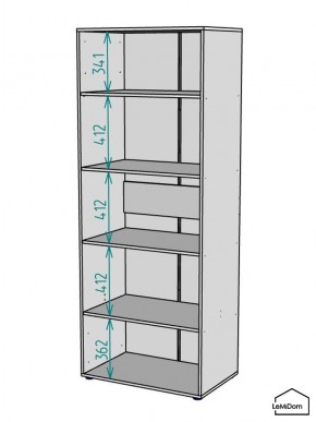 Шкаф Linnea MHR-2PO-2 2050х800х510 (Белый-М 11.1.1) в Глазове - glazov.mebel24.online | фото 3