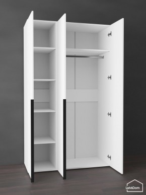 Шкаф Linnea MHR-3-1 2050х1200х510 (Белый-М 11.1.1) в Глазове - glazov.mebel24.online | фото 4