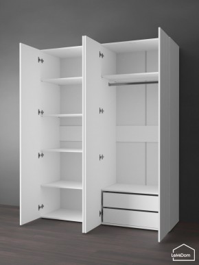 Шкаф Linnea MHR-4PO-2 2050х1600х510 (Белый-М 11.1.2) в Глазове - glazov.mebel24.online | фото 5