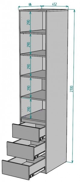 Шкаф Мальта H161 в Глазове - glazov.mebel24.online | фото 2