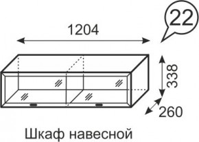 Шкаф навесной Венеция 22 бодега в Глазове - glazov.mebel24.online | фото 1