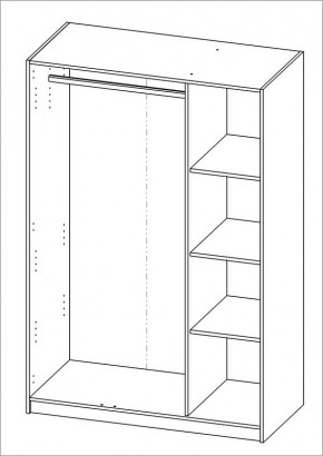 Шкаф ОРИОН трехдверный, цвет Дуб Венге в Глазове - glazov.mebel24.online | фото 3