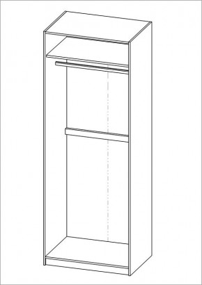 Шкаф ПЕГАС двухдверный, цвет Дуб Сонома в Глазове - glazov.mebel24.online | фото 3