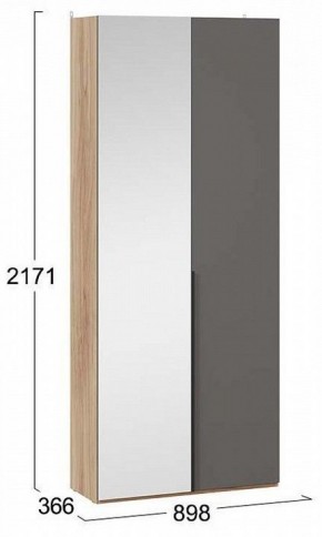 Шкаф платяной Порто СМ-393.07.225 в Глазове - glazov.mebel24.online | фото 3