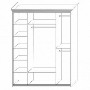 Шкаф распашной четырехдверный с зеркалами Неаполь в Глазове - glazov.mebel24.online | фото 4