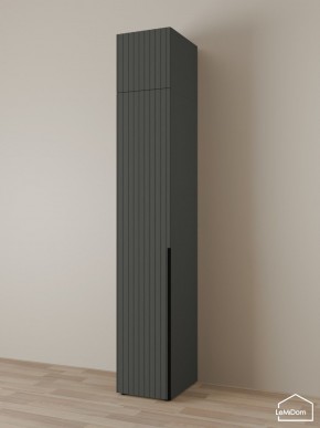 Шкаф с антресолью Linnea MHR-1A-2 2450х400х510 (Графит-М 11.1.25) в Глазове - glazov.mebel24.online | фото 1
