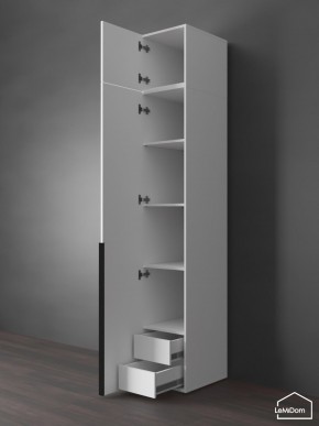 Шкаф с антресолью Linnea MHR-1A-4 2450х400х510 (Белый-М 11.1.1) в Глазове - glazov.mebel24.online | фото 5