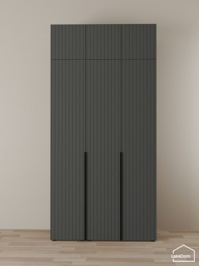 Шкаф с антресолью Linnea MHR-3A-2 2450х1200х510 (Графит-М 11.1.25) в Глазове - glazov.mebel24.online | фото 1