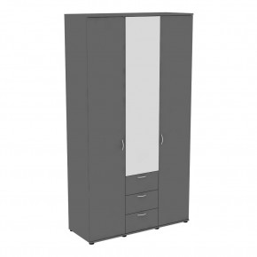 Шкаф с зеркалом Ольга H57_M (Графит) в Глазове - glazov.mebel24.online | фото
