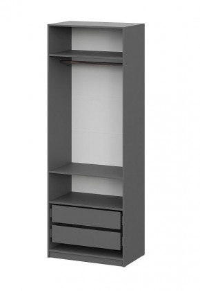 Шкаф ШК-5 + 2 полки + ящики (800) Графит в Глазове - glazov.mebel24.online | фото 4