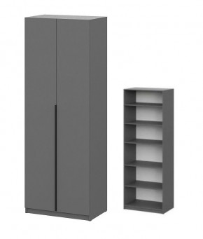 Шкаф ШК-5 + 4 полки (800) Графит в Глазове - glazov.mebel24.online | фото 1