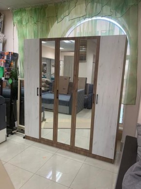Шкаф Вегас 2000 Дуб крафт табачный/Дуб крафт белый в Глазове - glazov.mebel24.online | фото 3