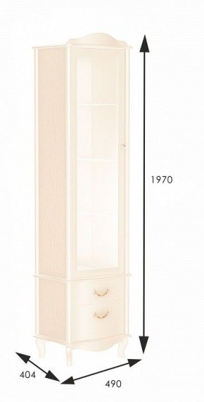 Шкаф-витрина Джульетта в Глазове - glazov.mebel24.online | фото 2