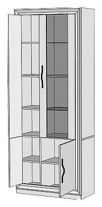 Шкаф-витрина Нобиле ШВтВ-ФСД-ФГК в Глазове - glazov.mebel24.online | фото 2