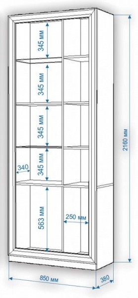 Шкаф-витрина Нобиле ШВтВ-ФСД-ФГК в Глазове - glazov.mebel24.online | фото 3