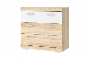 СОНАТА КС-900 Комод 3ящ. (дуб сонома/белый глянец) в Глазове - glazov.mebel24.online | фото