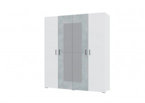 Спальный гарнитур NOVA (модульный) белый/бетон в Глазове - glazov.mebel24.online | фото 4