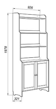 Стеллаж 20 Вествик, массив сосны, цвет белый в Глазове - glazov.mebel24.online | фото 2