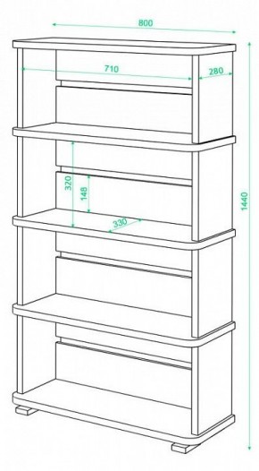 Стеллаж Б-25/4 в Глазове - glazov.mebel24.online | фото 2