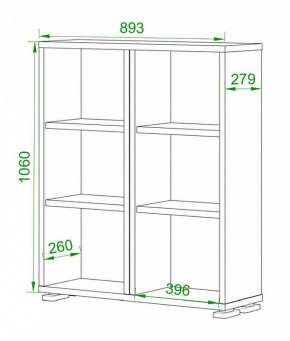 Стеллаж Домино нельсон ПУ-50-1 в Глазове - glazov.mebel24.online | фото 2