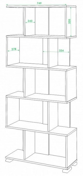 Стеллаж Домино нельсон СЛ-5 в Глазове - glazov.mebel24.online | фото 2