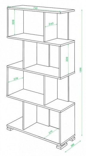 Стеллаж Домино нельсон СЛ-5-4 в Глазове - glazov.mebel24.online | фото 2