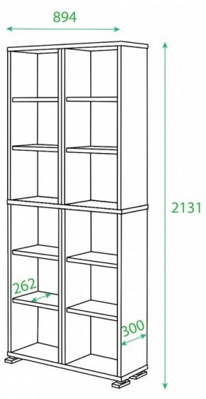 Стеллаж Домино ПУ-30-1 в Глазове - glazov.mebel24.online | фото 2