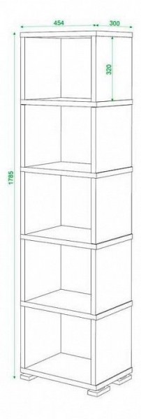 Стеллаж Домино СБ-15/5 в Глазове - glazov.mebel24.online | фото 2