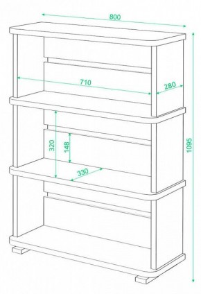 Стеллаж Домино СБ-25/3 в Глазове - glazov.mebel24.online | фото 3