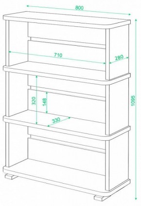 Стеллаж Домино СБ-25/3 в Глазове - glazov.mebel24.online | фото 2