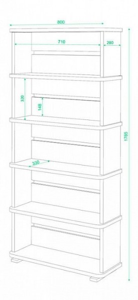 Стеллаж Домино СБ-25/5 в Глазове - glazov.mebel24.online | фото 2