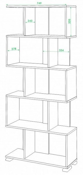 Стеллаж Домино СЛ-5 в Глазове - glazov.mebel24.online | фото 3