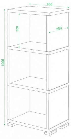 Стеллаж-колонка Домино СБ-15/3 в Глазове - glazov.mebel24.online | фото 3