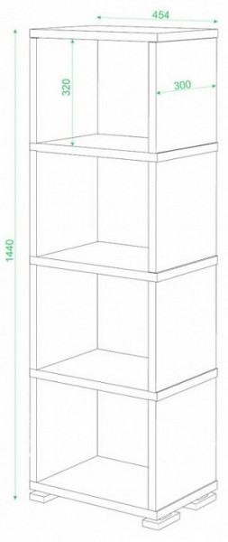 Стеллаж-колонка Домино СБ-15/4 в Глазове - glazov.mebel24.online | фото 2